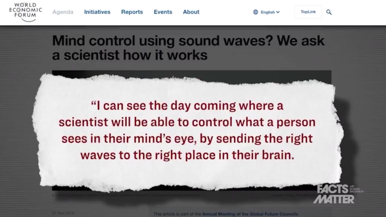 "Nobody can stop scientists from developing this technology..."