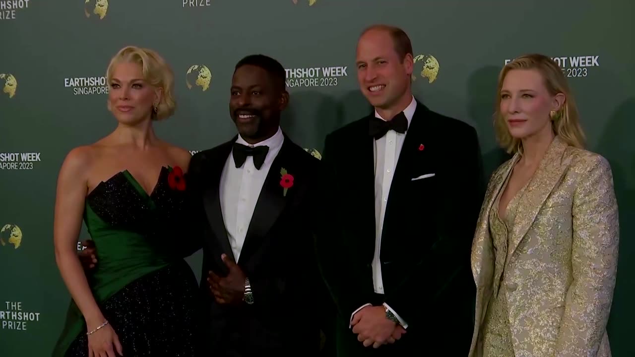 Prince William walks 'green carpet' for Earthshot Prize