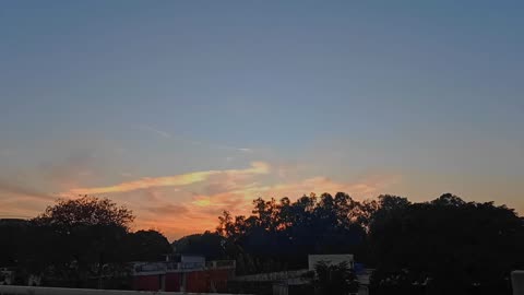 The setting sun on the last day of 2023