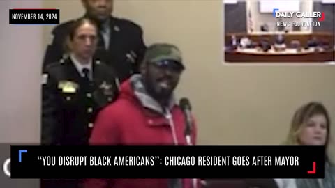 "You Disrupt Black Americans": Chicago Resident Goes After Mayor