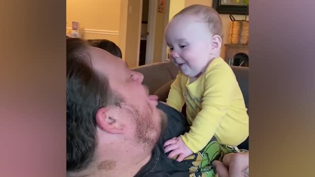 Funniest Daddy and Baby Moments | Cute Baby Funny Videos