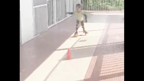 Slalom skating in Quads | Skating | Skating Girl | #rumble #rumble studio #skater #Harshalidhankhola