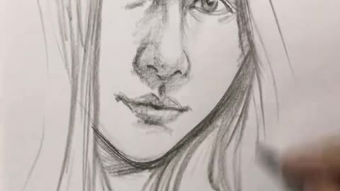 AMAZING DRAWING Girl #shortsfeed