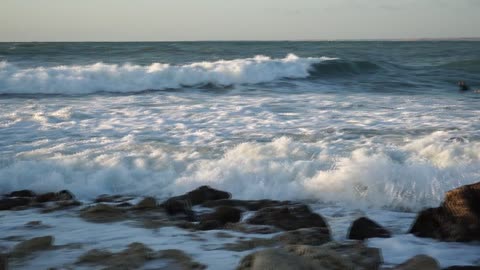 waves and surfers