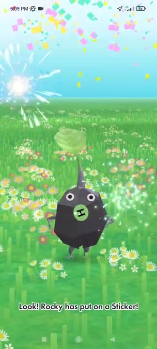 Pikmin Bloom-Rock Pikmin With Sticker
