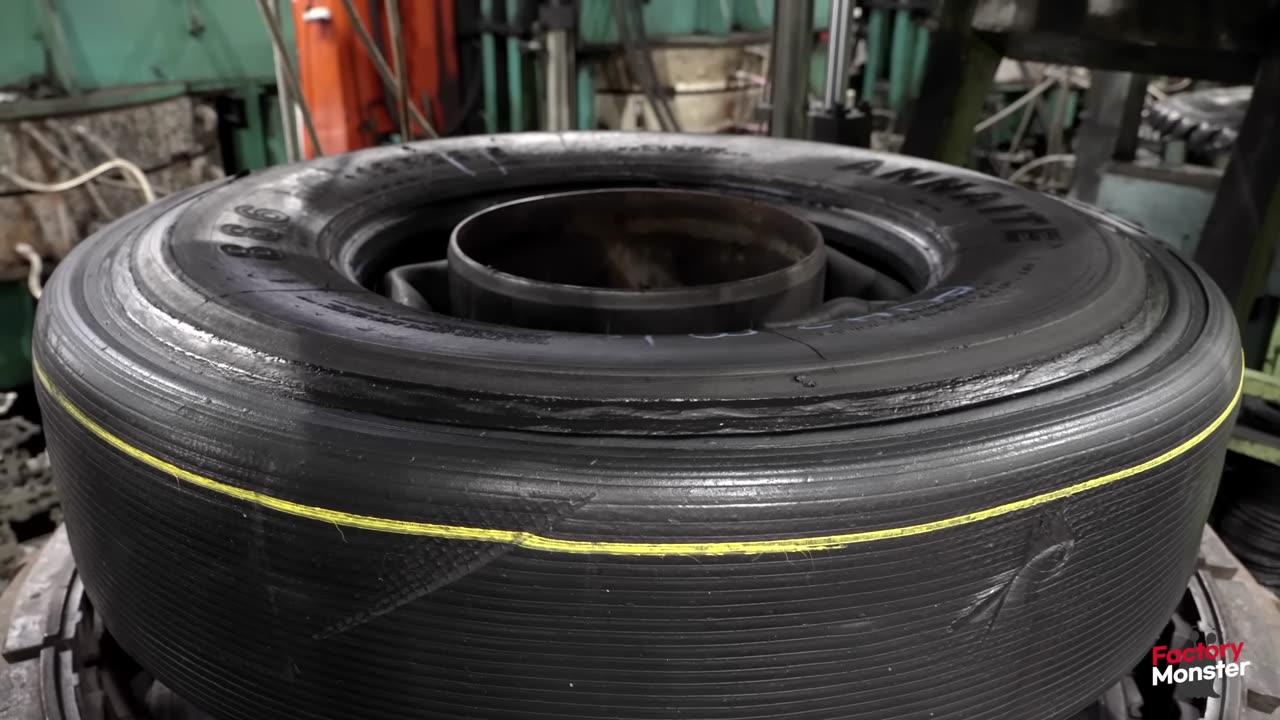 Amazing Process of Making Retreaded Tire With Old Tires. Tire Recycling Factory in Korea