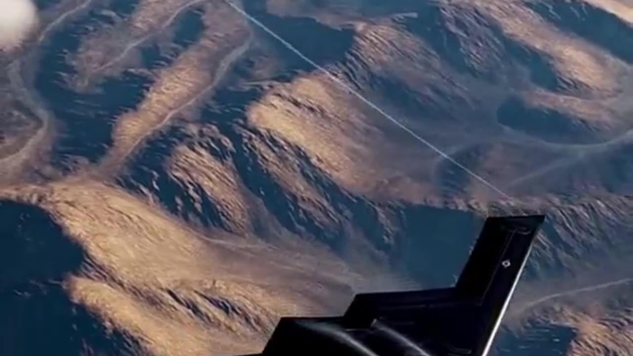 Flight of the B2 Spirit Bomber Escorted by Fighter Jets