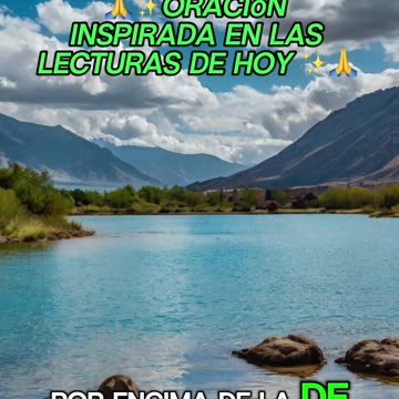 🙏✨Oración Inspirada en las Lecturas de Hoy ✨🙏