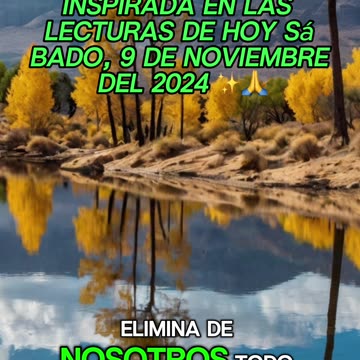 🙏✨Oración Inspirada en las Lecturas de Hoy ✨🙏