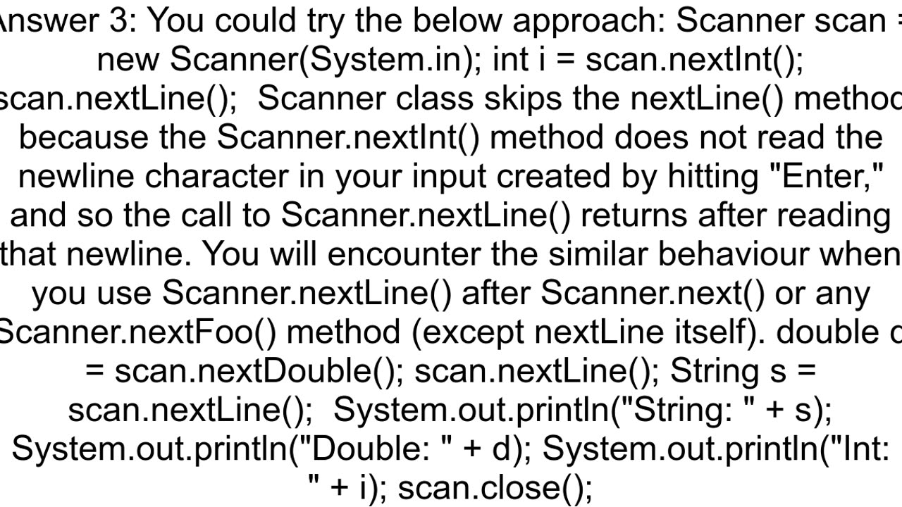 I have a problem reading string input using the scanner in java