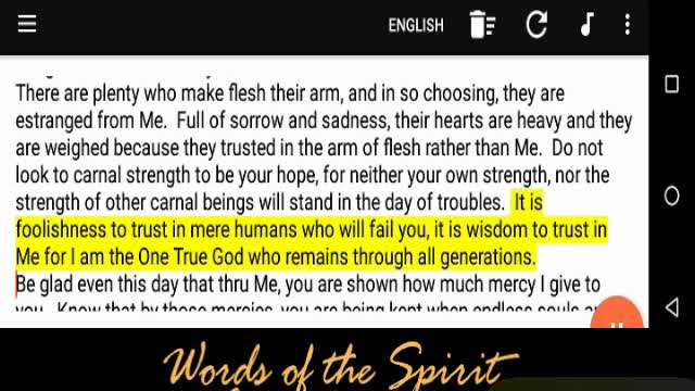 Words of the Spirit. Aug 30 2022