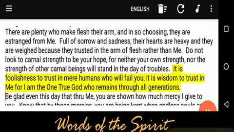 Words of the Spirit. Aug 30 2022