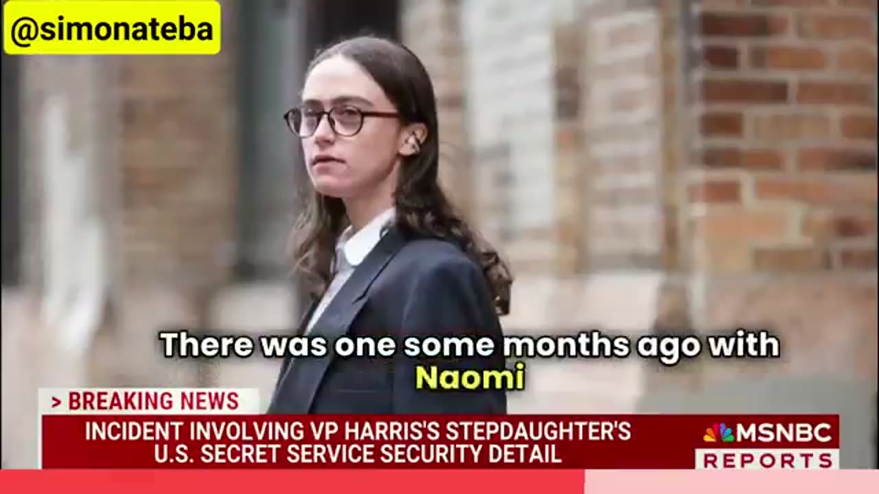 BREAKING: Vice President Harris's Stepdaughter's Secret Service Detail