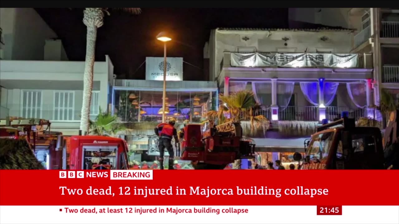 Majorca building collapse Two dead and at east 12 injured emergency services say BBC News