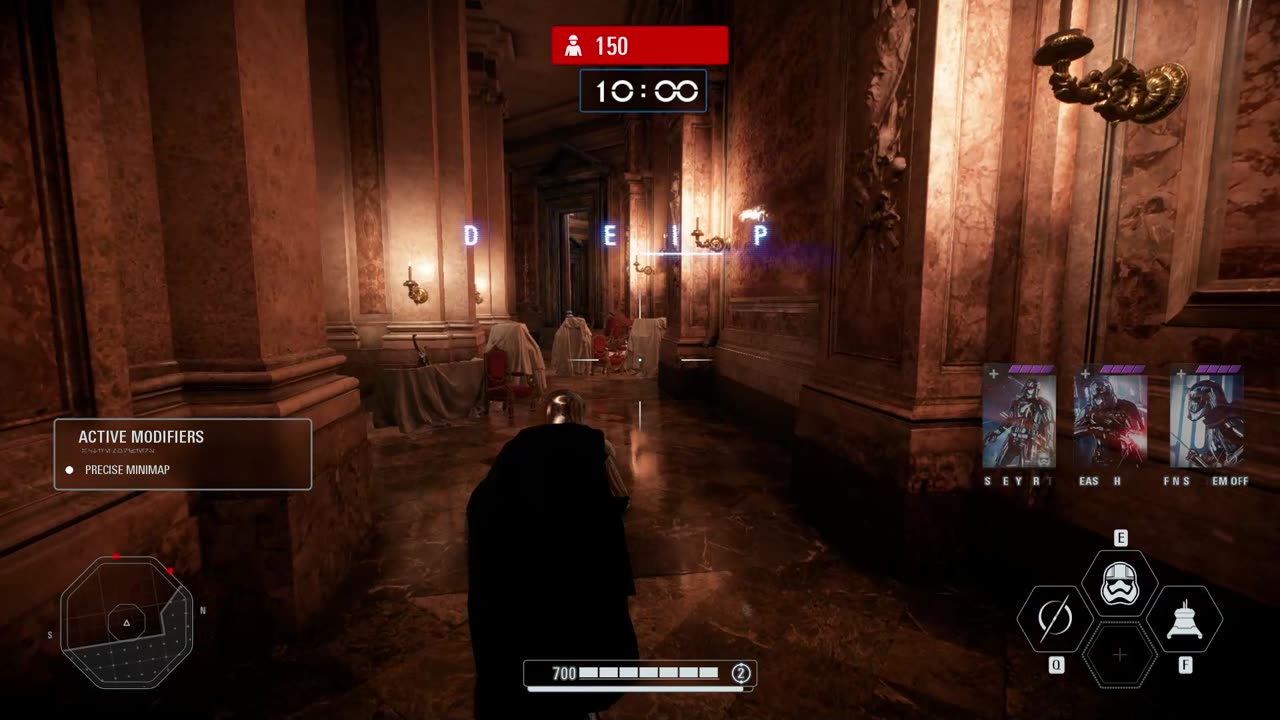 SWBF2: 2017: Arcade Onslaught Captain Phasma Naboo: Throne Room Gameplay