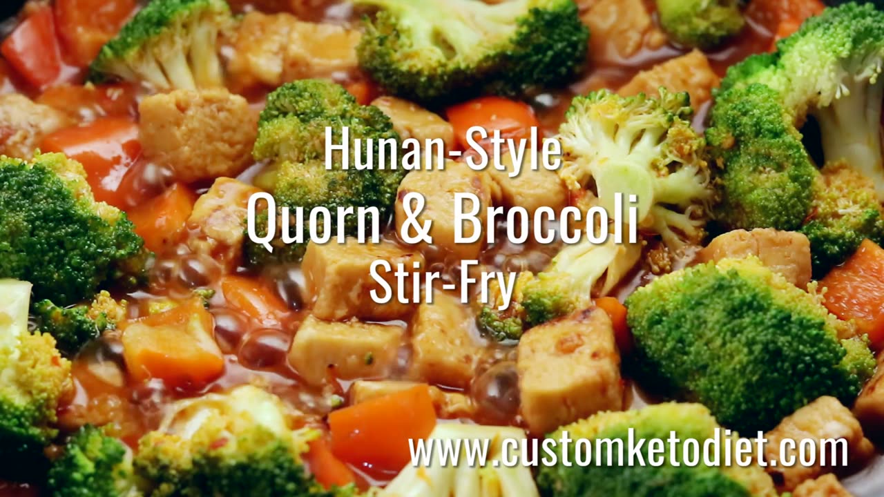 Keto Hunan-Style Quorn & Broccoli Stir-Fry | Low-Carb Chinese Flavor