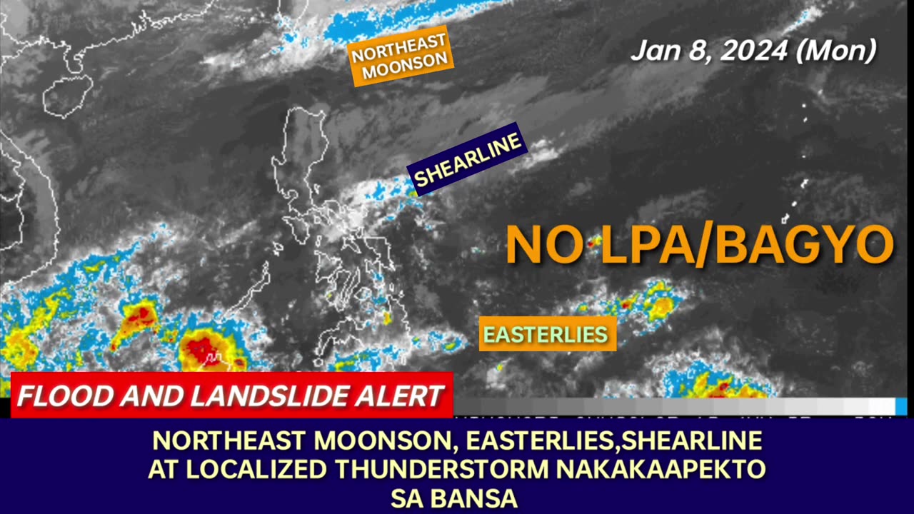 LOW PRESSURE AREA/BAGYO UPDATE! JANUARY 8,2024 WEATHER UPDATE TODAY|PAGASA WEATHER UPDATE