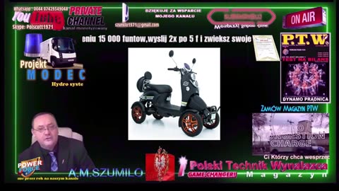 NOWY SKUTER Z NAPEDEM ELEKTRYCZNYM