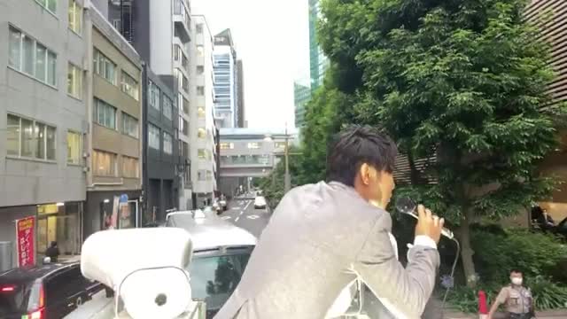 2020.6.30 日本テレビ 抗議街宣 都知事選挙 平塚正幸