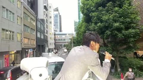 2020.6.30 日本テレビ 抗議街宣 都知事選挙 平塚正幸