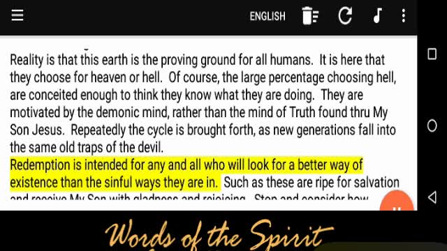 Words of the Spirit. Aug 27 2022