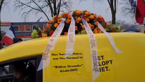 Freedom protest in Utrecht, Netherlands 🇳🇱