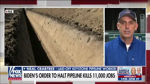 And yet here's another Keystone Pipeline worker that lost his job