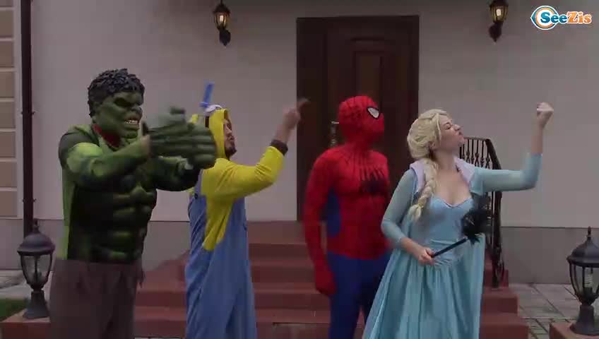Super hero play outside | Funny Video
