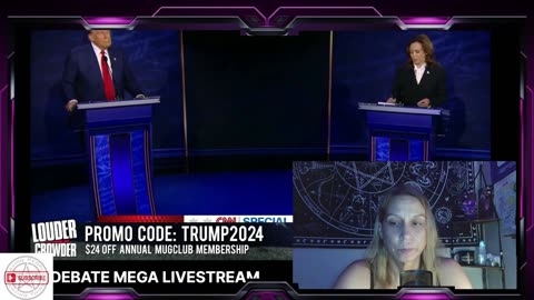 A Girl Watching A Podcast Watching A Debate