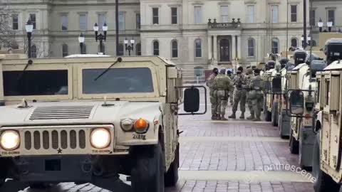 troops i washington vehichles