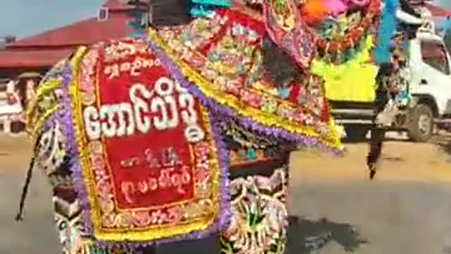 Elephant festival in Myanmar