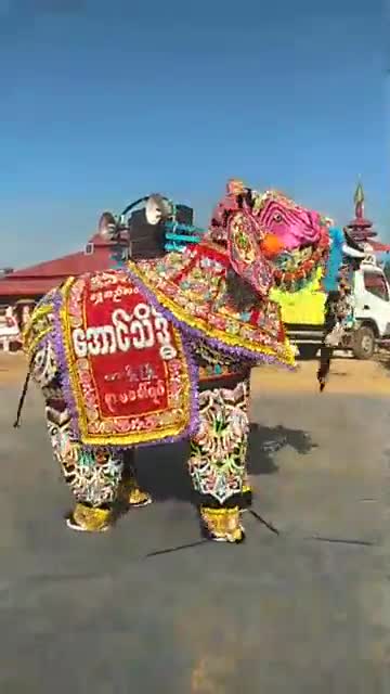 Elephant festival in Myanmar