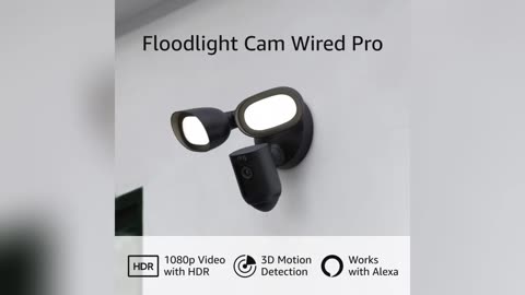 Ring Floodlight Cam Wired Pro with Bird’s Eye View and 3D Motion Detection