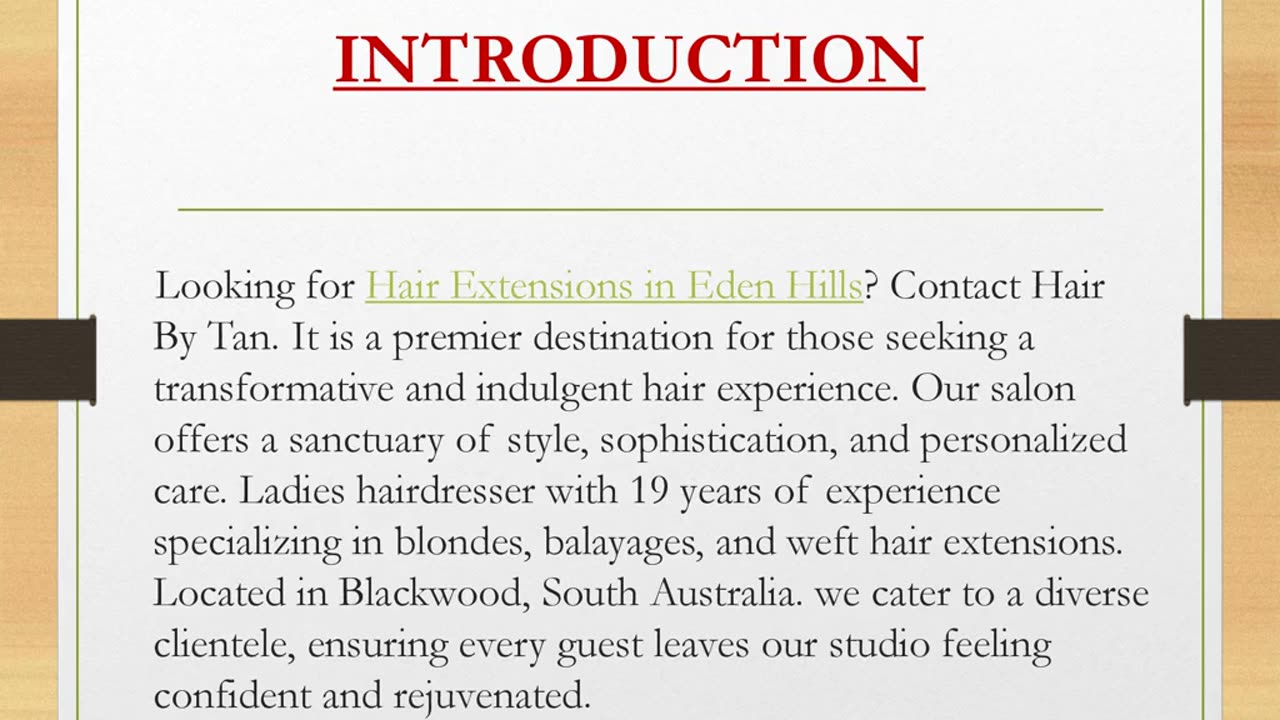 Looking for Hair Extensions in Eden Hills?