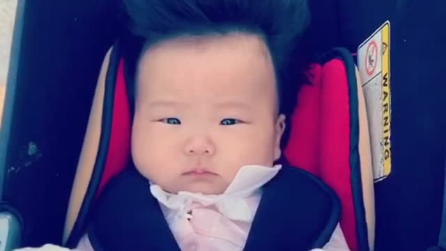 Cute hair baby
