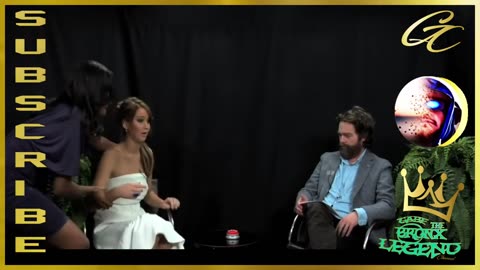 Jennifer Lawrence with Zach Galifanikis on Between 2 Ferns