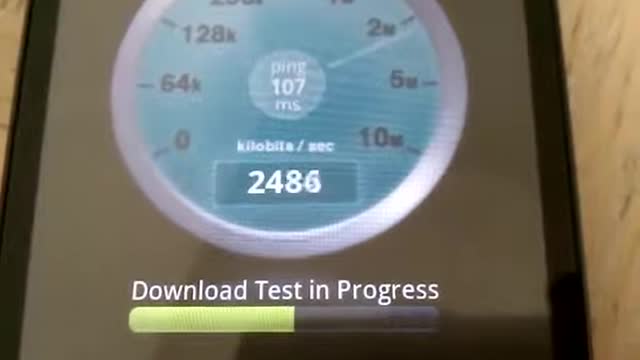 HTC EVO 4G - WiMax Speed Test Sprint