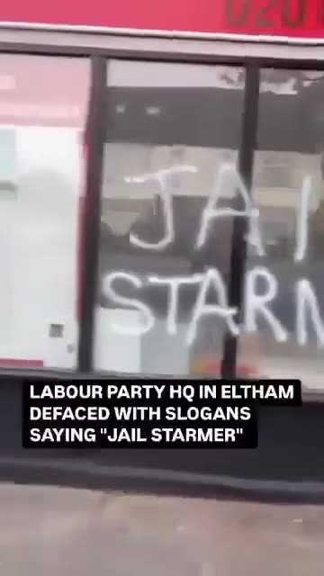 Labour Party offices are being vandalised across Britain.
