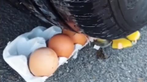 car hovering over eggs, best branch cutter, two tractors in the rough