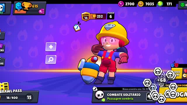 brawl stars #13 jogando com a JACKY