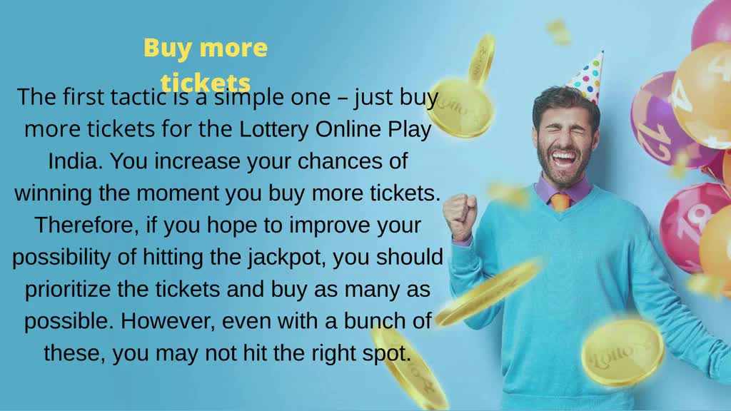 Lottery Online Play India A Few Basic Strategies to Win