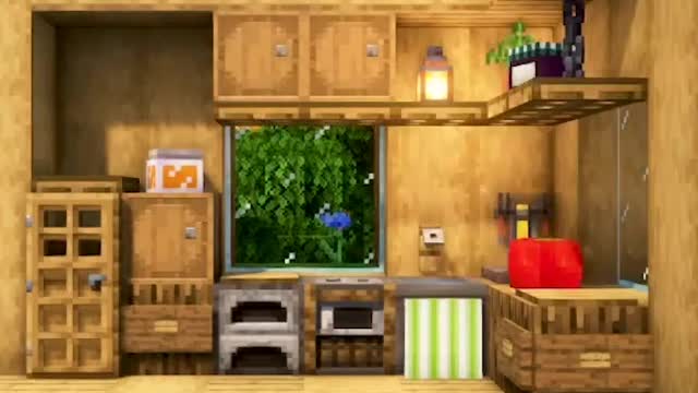 Minecraft kitchen build idea