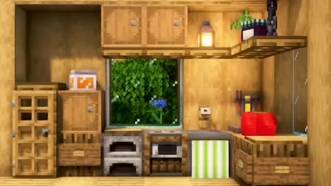 Minecraft kitchen build idea