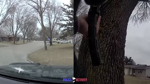 Officer Fires Gun Through Windshield in Wild Police Shootout With Suspect