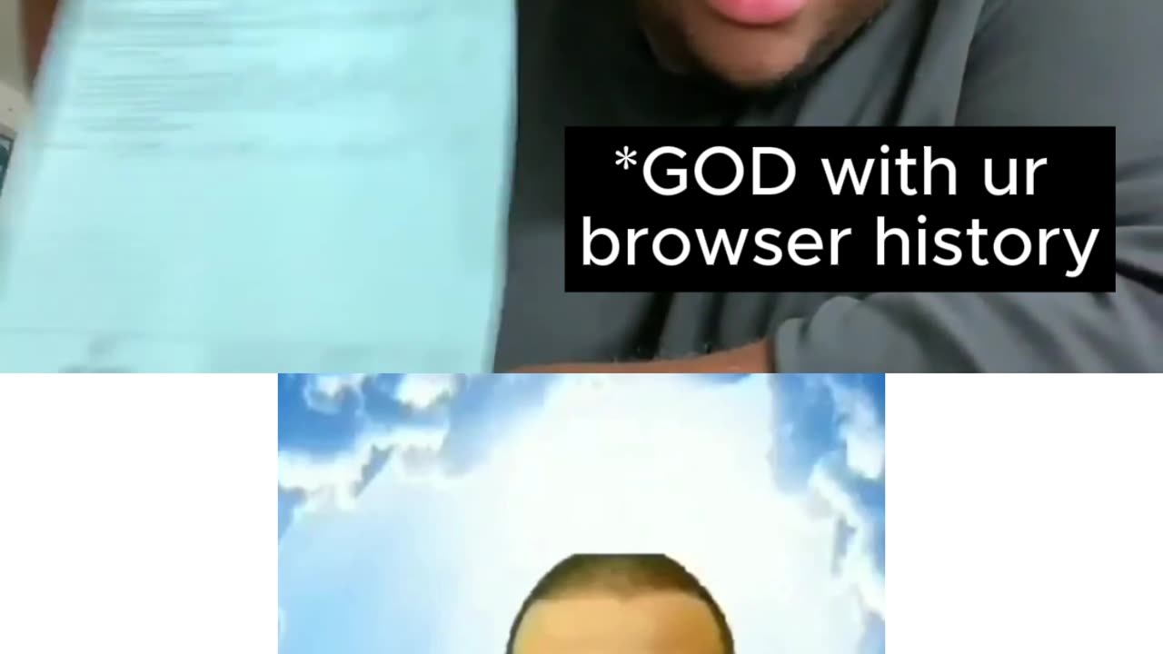 comedy meme when a guy dies and have encounter with god