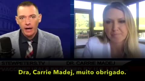 Dra. Carrie Madej - "Estruturas ESTRANHAS, que pareciam "autoconscientes" nas VACINAS" -Set.2021