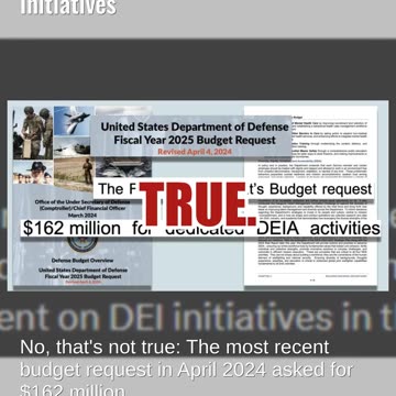 Fact Check: Pentagon NOT Spending $86 Billion Annually On DEI Initiatives
