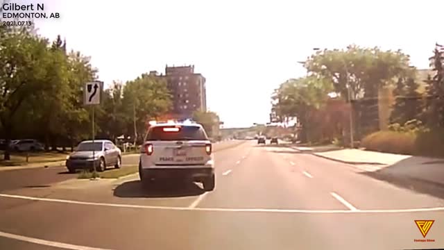 Vehicular Collision Caught on Dashcam 2021.07.13 — EDMONTON, AB