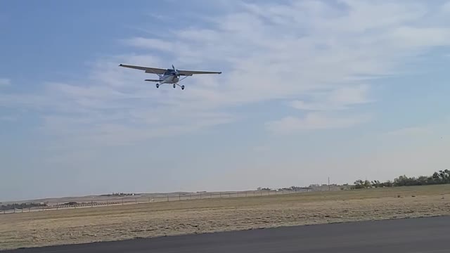 Planes landing beside us as we pave.