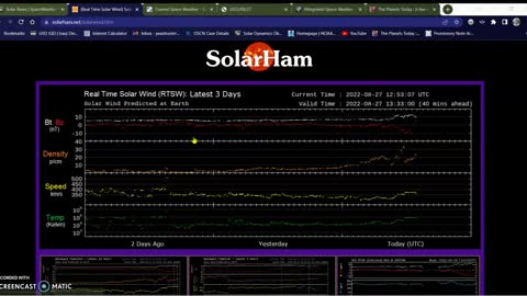 Solar Tsunami and glancing blow CME 08-27-22